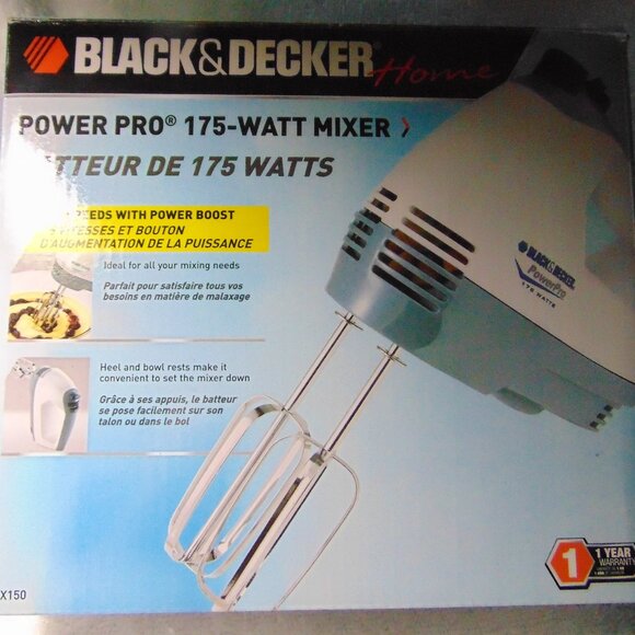 BRAND NEW Black & Decker Home Power Pro 175-Watt Mixer. Never used. In Box. - Picture 2 of 9